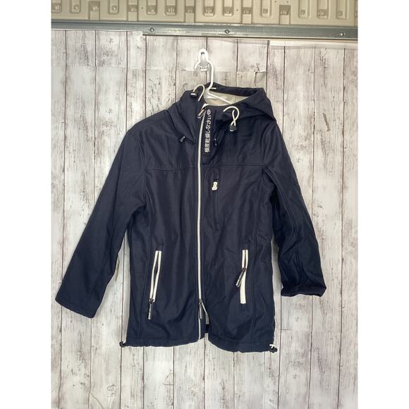 Superdry Men's Original Wind trekker Japan Navy Blue Hooded Jacket
